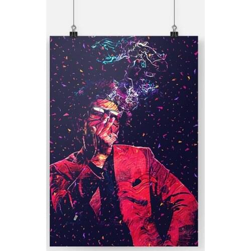 THE WEEKND Poster Wooden Frame Canvas Painting Wall Art Decor Living Room Bedroom Study Home Framed Decoration Prints