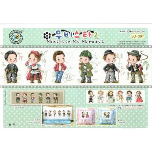 Popular Needlepoint Movies of Memory Embroidery Cross Stitch Patterns Free with 100% Cotton Floss & Free Shipping for Home Decor