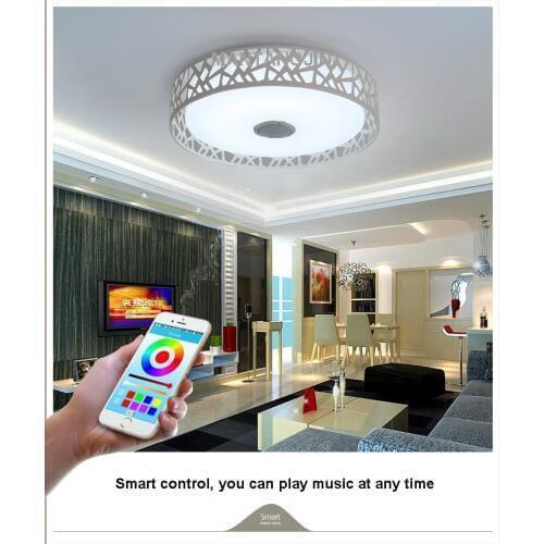 2017 New RGBW Music LED ceiling Light with Bluetooth control Color Changing Lighting led ceiling lamp for Romantic party