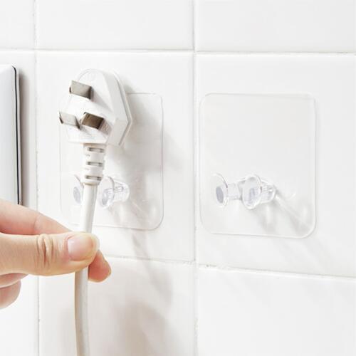 1/2/4PCS Transparent Sucker Wall Hanger Strong Suction Cup Hook Kitchen Hanging Tool Bathroom Storage Plug Holder Housing Tools