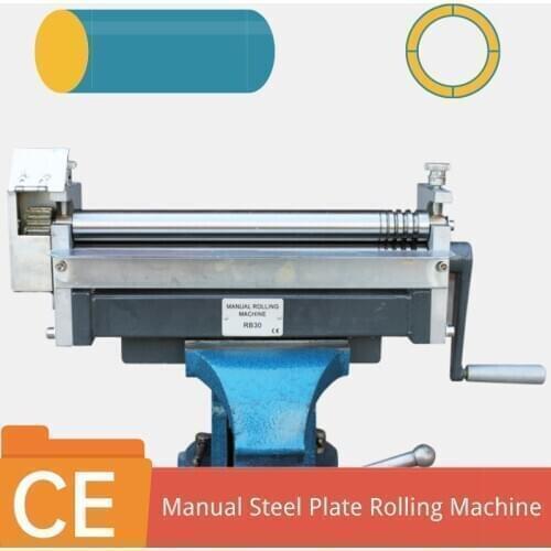 Manual Metal Sheet Round Bending Machine Hand Plate Round Rolling Machine