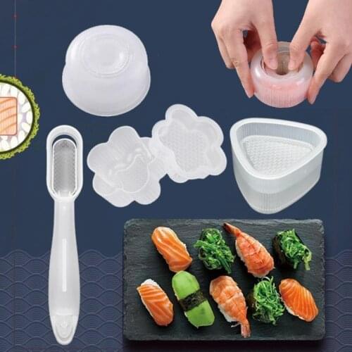 DIY Easy Rice Ball Press Mold Nigiri Sushi Mold Onigiri Rice Ball Bento Press Maker Mold Sushi Food Grade Kitchen Gadgets