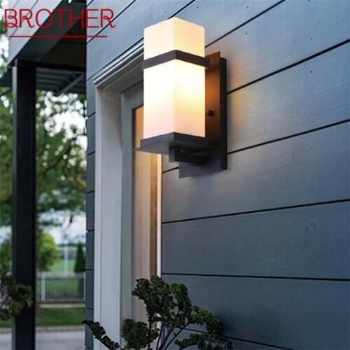 BROTHER Outdoor Wall Sconces Lamp Classical Light Waterproof IP65 LED For Home Porch Villa