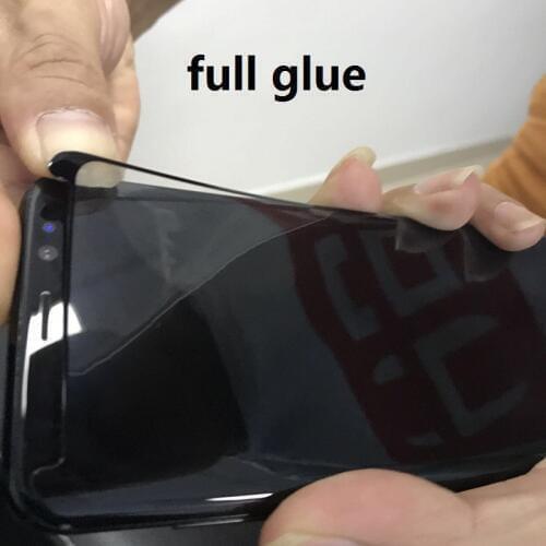 Full Glue Tempered Glass For Samsung Note 10 plus 9 8 Screen Protector Case Friendly For Samsung S20 S10 S9 S8 Plus full glass
