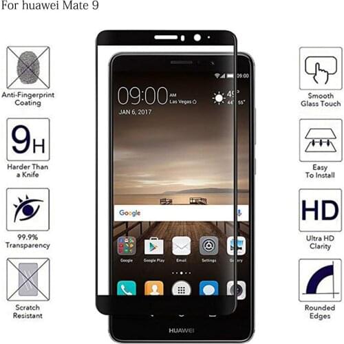 Full Cover Tempered Phone Glass For Huawei Mate 8 9 Full Coverage Screen Protector For Huawei Mate8 Mate9 Protective Film Glass
