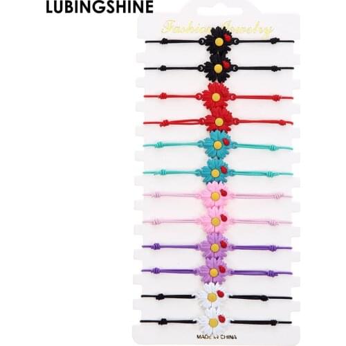 12Pc/Set Personality Constellations Bracelet Fashion Elastic Rope Bracelets For Women Mens Jewelry Friends Student Birthday Gift