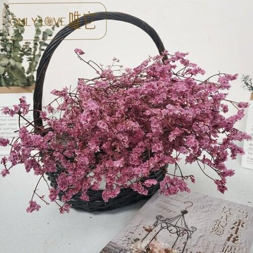 2pcsDried grass flowers fresh flowers crystal flowers living room home soft decoration Photo Props flower wall party