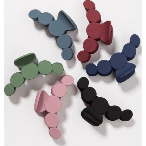 Free shipping fashion korea style round women hair claw clips lovely girls hairpins ladys side clips hair accessories