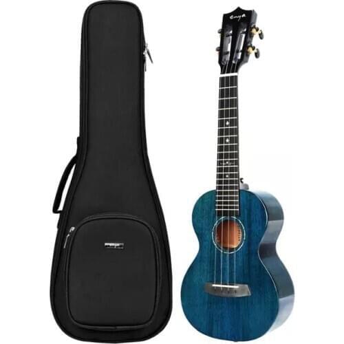 Enya MAD Ukulele Concert Tenor Electric 23” 26” Ukelele Solid Mahogany Acoustic String Instruments Mini Guitar with Bag Pickup