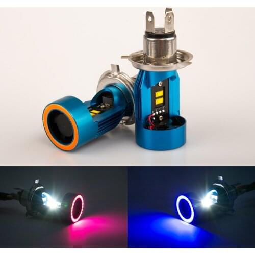 F4s with Aperture 3570 Lamp Bead Motorcycle Electric Vehicle LED Bulb H4h6 Ultra Bright High and Low Beam Integrated Bulb
