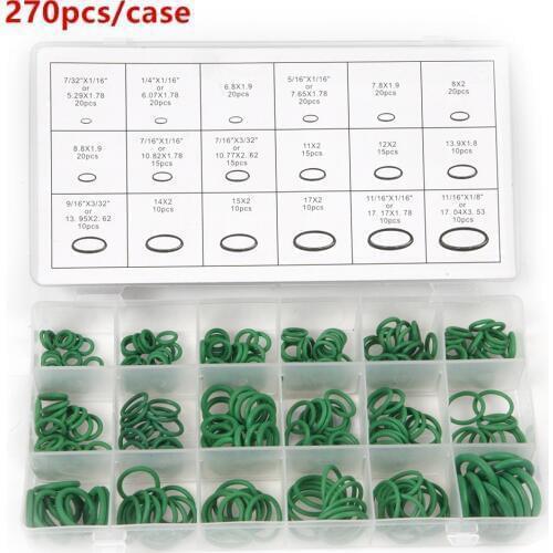 Hot Sale 270Pcs/Case 18 Sizes O-rings For Car Motorcycle Metric Rubber O-rings Universal Washer Seals Wear-Resistant Car-styling