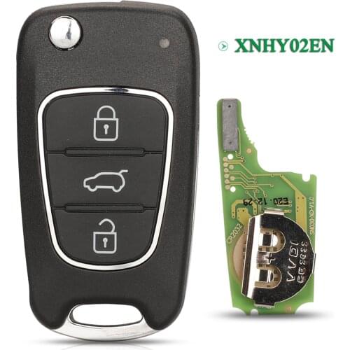 Bilchave 3 Buttons XNHY02EN Universal VVDI Wireless Remote Car Key Fob For Xhorse VVDI2 Mini Control Key Tool Hyundai Style