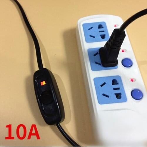 Midway bedside lamp table lamp wire switch 10A bedside lamp with indicator switch wire boat button control switch