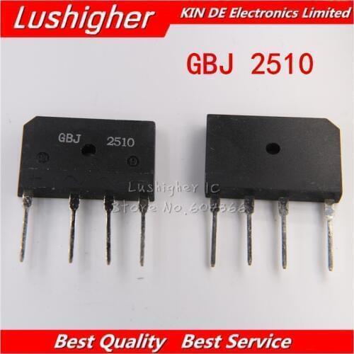 5pcs GBJ2510 GBJ 2510 KBJ2510 Bridge Rectifier 25A 1000V