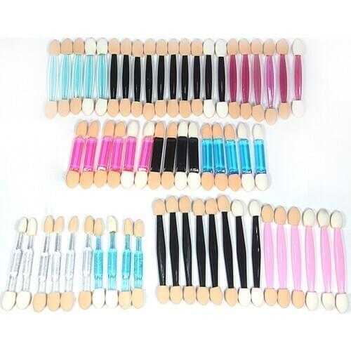 Disposable Sponge Double Headed Latex Portable Eyeshadow Applictor Stick Set Eye Blender Brush Beauty Tool E868