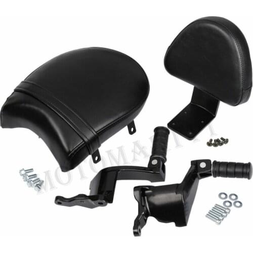 Motorcycle Backrest Sissy Bar Passenger Seat Foot Pegs Mount Fit For Victory Vegas High Ball Gunner Judge Kingpin Boardwalk