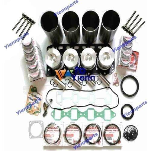 For Yanmar 4TNV82 4TNV82A Overhaul Rebuild Kit With Valve For fit Excavator Tractor Engine Repair Parts
