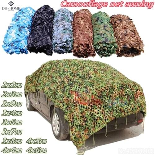 2x3m 3x5m Hunting Military Camouflage Nets Woodland Army Camo netting Camping Sun Shelter Car Garden Tent Shade Outdoor Awning