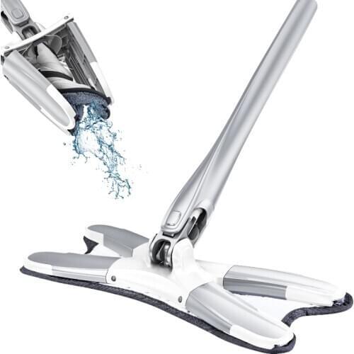 X-type Floor Mop Flat Mops 360 Degree For Wood Ceramic Tiles Home Cleaning Tool Household with Reusable Microfiber Pads Lazy Mop