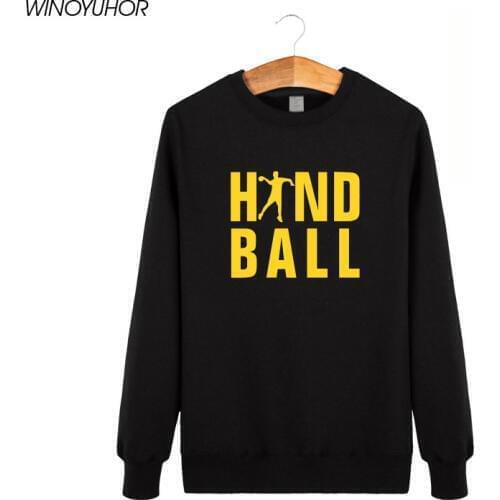 Playing Handball Printed Sweatshirts Men Winter Casual Long Sleeve Fleece Hoodies Cool Male Tracksuit High Quality