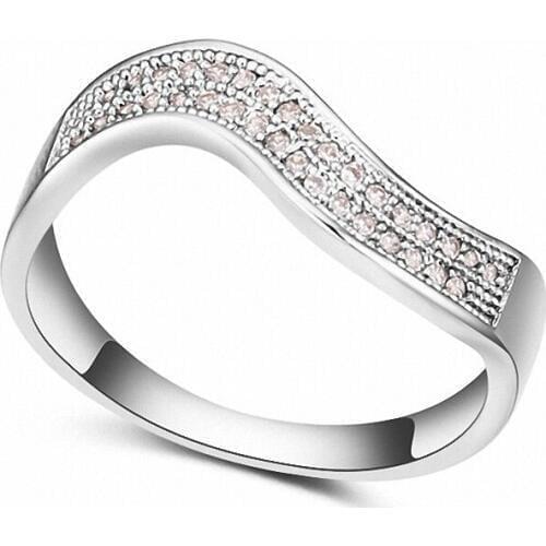 TRACYSWING Real Austrian Crystals Brand AAA Zirconia Micro Inlays Fashion Ring for women New Geometric Th-112293