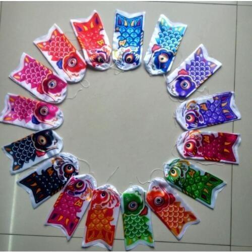 Carp Fish Windsock Flag apanese Koinbori Koi Nobori Carp Wind Sock Fish Kite Wall Decor 15cm 20cm 25cm Party decorations
