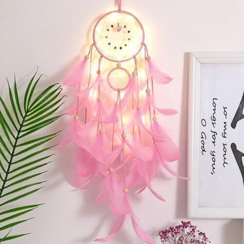 Bedroom Decor Dream Catcher Ring Wind Chimes Outdoor Dream Catcher Ring Wall Hanging Decor Campanas De Viento Girls Room EA60FL