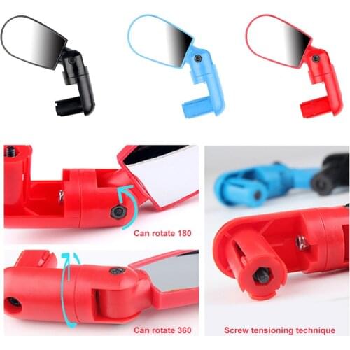 Universal Bike Bicycle Rotatable Rearview Mirror Cycling Mtb Mirror Handlebar Wide Angle Rear View Rearview Bicycle Accessories