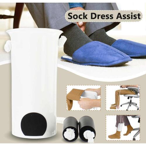 Sock Aid Helper Easy On Easy Off Sock Aid Dressing Assist Kit Sock Helper No Bending Stretching for Pregnancy and Injuries Tool