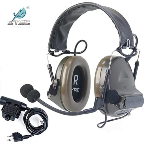 Z Tactical Headphones Peltor Comtac II Softair Headset Noise Canceling Airsoft Active Headphones For Shooting New Color Z041 SG