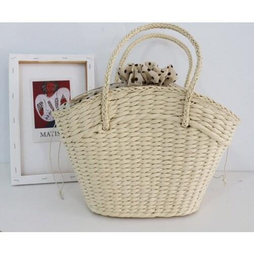 2021 Summer Womens Straw Bag Wild Solid Beach Weaving Handbag Ladies High Quality Travel Shopping Hobos Shoulder Bag X272H