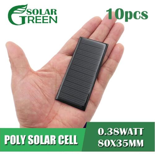 0.38WATT 5.5V 70MA 0.38W Solar Panel Polycrystalline Silicon DIY Battery Charger Module Mini Solar Cell wire toy