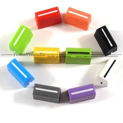 10pcs colorful Channel Fader Cap Repair DJ For Numark NS6 NS7 PRO3 S2 S4 S8 Controller Mixer
