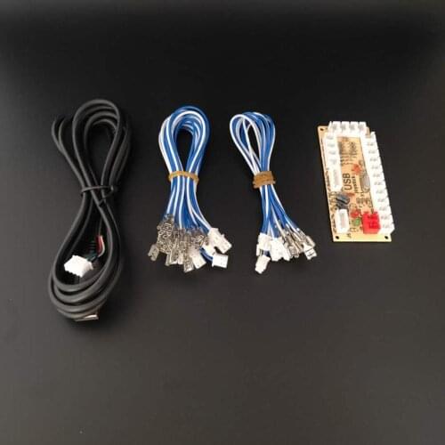 10pcs DIY Arcade zero delay 5v USB PC Joystick Arcade encoder rocker control circuit board MAME 4way & 8way Zippy 4.8MM button