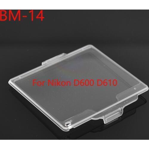 10pcs/lot BM-14 BM14 Hard Plastic Film LCD Monitor Screen Cover Protector For Nikon D600 D610
