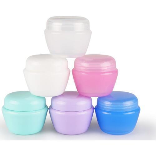 12pcs/lot Colored Cosmetic Container Jars with Inner Liner for Face Cream,Scrubs, Oils, Salves, Creams, Lotions, Makeup Cosmetic