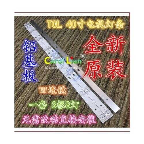 30Pçs/lote tira retroiluminação LED para Toshiba L40F3301B 40A730U 40l2600 L40D2900F TCL F40S5916 40S305 TOT_40D2900 40HR330M08