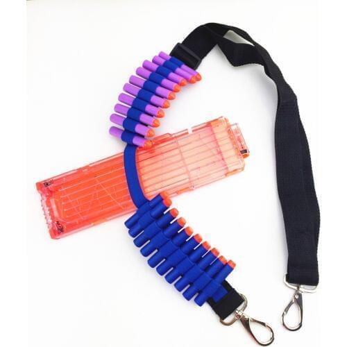 Toy Accessories Bandolier Toy Adjustable Gun Soft Bullet Tactical Belt Dart Ammo Storage Shoulder Strap