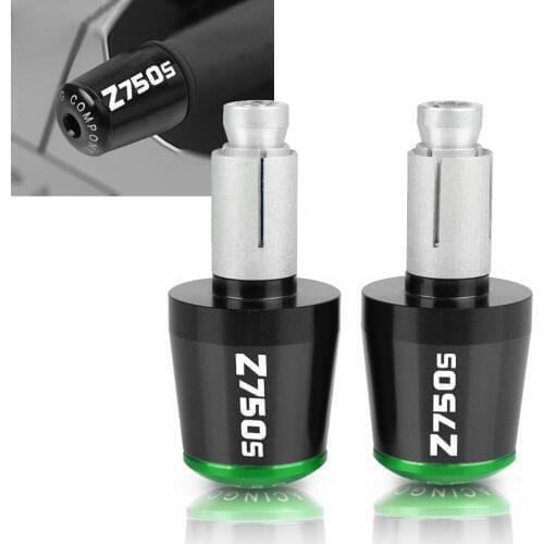 7/8" CNC Motorcycle Accessories Handlebars Bar Ends Grips Slider For KAWASAKI Z750S Z750 S Z 750S 2006-2008 2007 Z 750 S