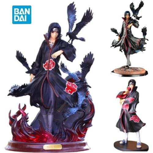 Bandai Naruto Gk Action Figure Shippuden Anime Model Uzumaki Uchiha Itachi Akatsuki Pvc Statue Collectible Toys Doll Figma Kids