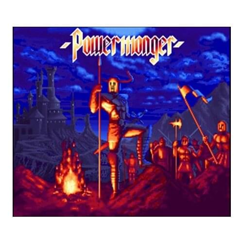 Power Monger NTSC Version 16 Bit 46 Pin Big Gray Game Card For USA Game Players