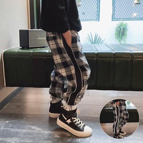 Kid Pants For Boys loose Pant Letters spring Autumn Kids Pants Casual Kids Winter Teenage Boys Clothing For 4 6 8 12 14 Years