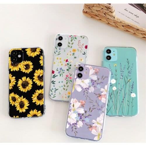 For Redmi Note 10 Pro 9T 10S Case Flower Silicone For Xiaomi Redmi Note 9 8 7 8T 9S Pro Max Butterfly Transparent Back Cover
