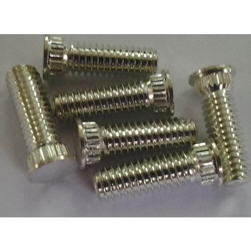 KFH-440-4/5/6/8/10/12ET Broaching Studs,Brass ,Tin Plating,Min.Sheet Thickness1.53mm,Hole Size In Sheet3mm