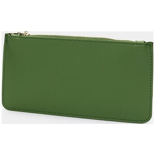 Leather pu pencil case female simple student stationery box girl cute pencil case zipper coin bag