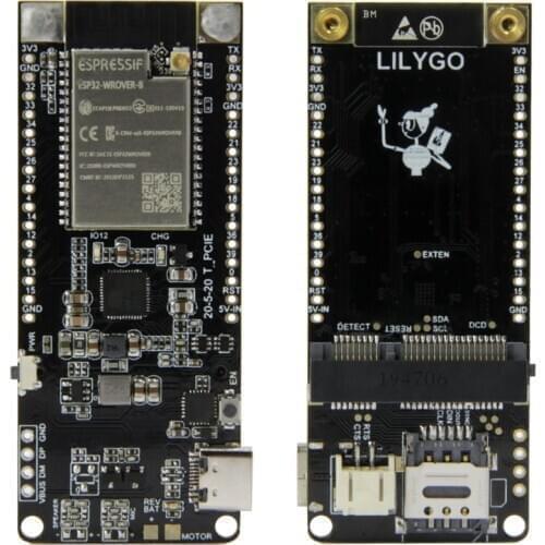 LILYGO® TTGO T-PCIE ESP32-WROVER-B AXP192 Chip WIFI Bluetooth Nano Card SIM Series Composable Development Board Hardware