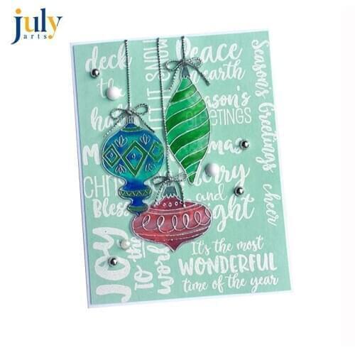 Julyarts Clear Stamp and Die Sets Metal Cutting Dies Christmas New 2018 Card Beauty Creations Embellishments