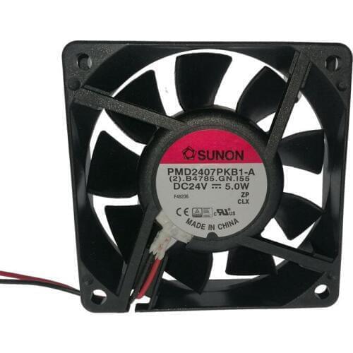 Original SUNON PMD2407PKB1-A 7020 7CM DC 24V 5.0W 2-wires IP55 waterproof Inverter Cooling Fan