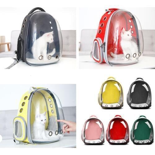 Pet Cat Dog Puppy Carrier Travel Bag Space Capsule Backpack Breathable Mesh Outdoor Portable Pet Travel Carrier Bag Pet Beds
