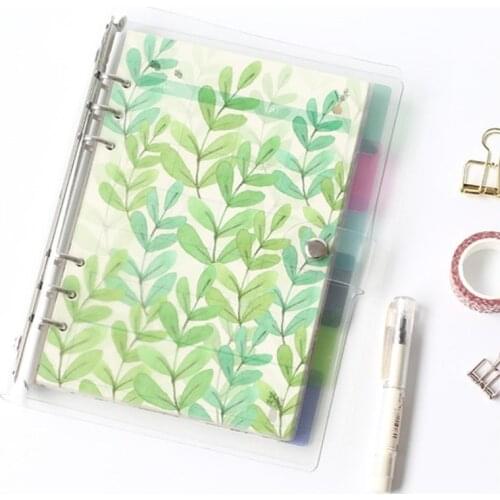 Transparent Loose Leaf Binder Loose Leaf Inner Core A5 A6 A7 Notebook Journal Planner School Office Supplies Stationery 016068